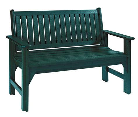 Generations Green Garden Bench from CR Plastic (B01-06) | Coleman Furniture