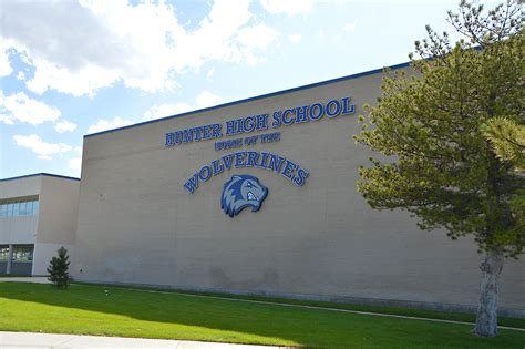 Hunter High School. — Home of the Wolverines