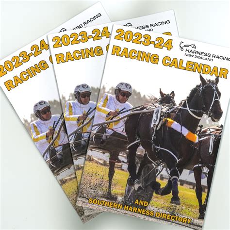 Hot Off The Press - 2023-24 Racing Calendar - Southern Harness Racing