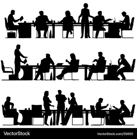 Business meeting Royalty Free Vector Image - VectorStock