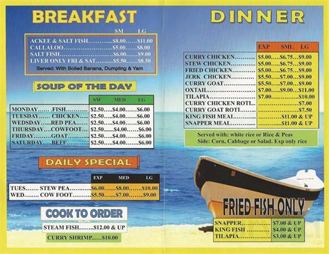 Negril Restaurant menu in Ocoee, Florida, USA