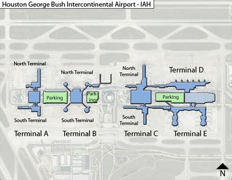 Houston Airport Terminal Map - Houston Airport • mappery