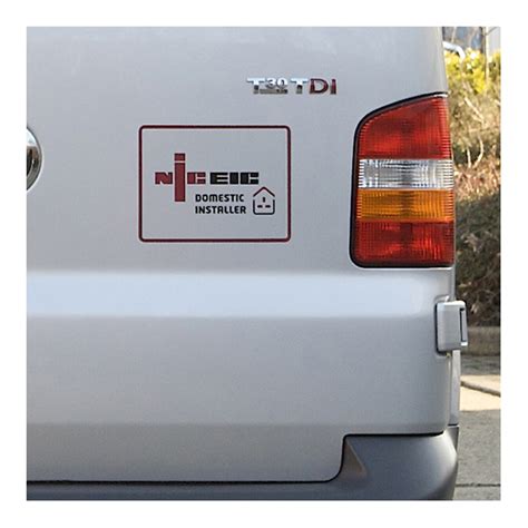 NICEIC DIS - Medium Clear Background Vehicle Stickers