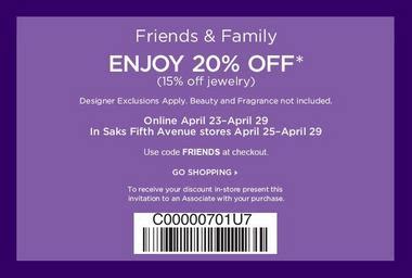 Saks Fifth Avenue 20% off Printable Coupon | AL.com