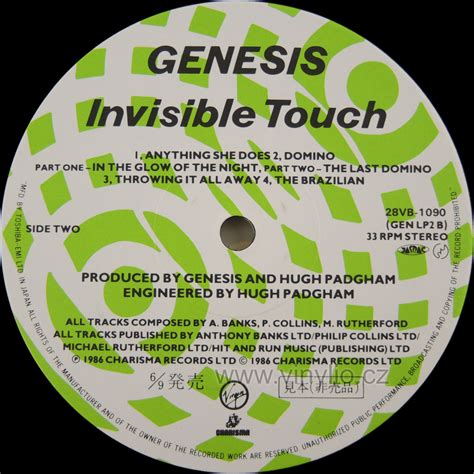 Genesis - Invisible Touch Vinyl/LP | Vinylio.cz - internetový obchod s hudebními nosiči