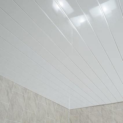 Claddtech White ceiling panels splashbacks - bathroom wall cladding ...