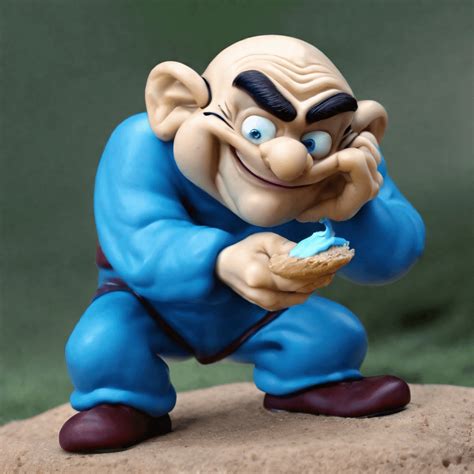 Gargamel eats some Smurfs : r/weirddalle