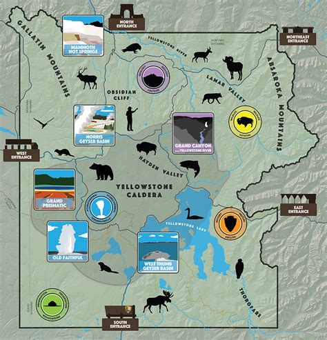 Places in Yellowstone - Yellowstone National Park (U.S. National Park Service)