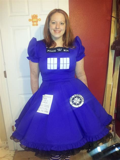 TARDIS Dress Tardis Cosplay, Doctor Who Cosplay, Tardis Dress, Doctor Who Craft, Doctor Who ...