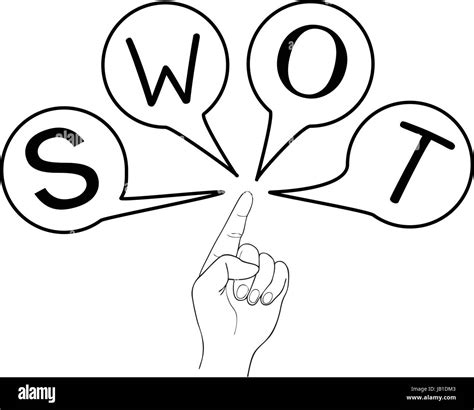 Swot matrix Imágenes de stock en blanco y negro - Alamy