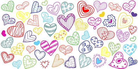 Heart Doodle Free Vector Art - Frebers