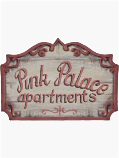 "Coraline Pink Palace Apartments" Sticker for Sale by tropicalnoot | Redbubble