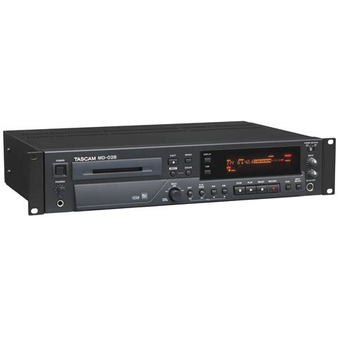 TASCAM MD-02B Rackmount MiniDisc Audio Recorder MD-02B B&H Photo