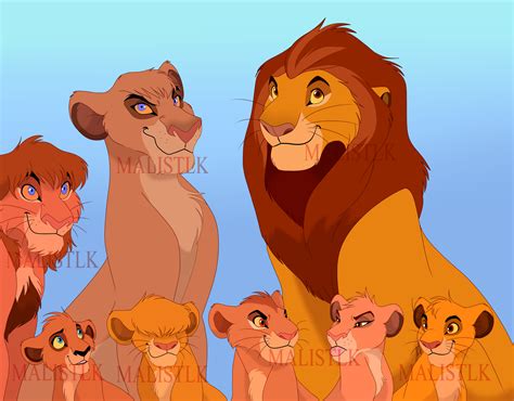 Vitani's Family by MalisTLK | Disney | Lion king fan art, Lion king 3, Lion pictures