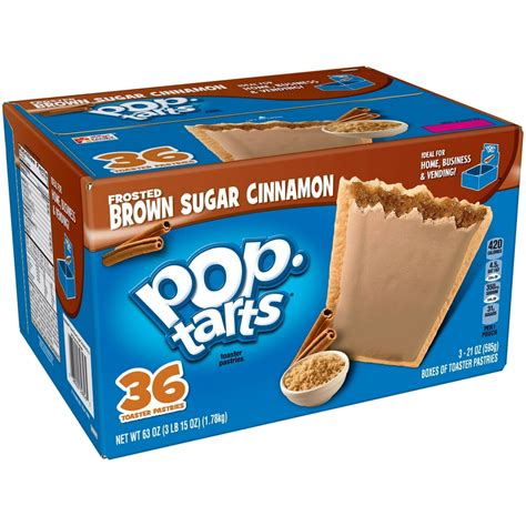 Kellogg's Pop-Tarts Frosted Brown Sugar Cinnamon Toaster Pastries 3-22 ...