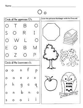 5 Letter O Worksheets / Alphabet & Phonics Worksheets / Letter of the Week