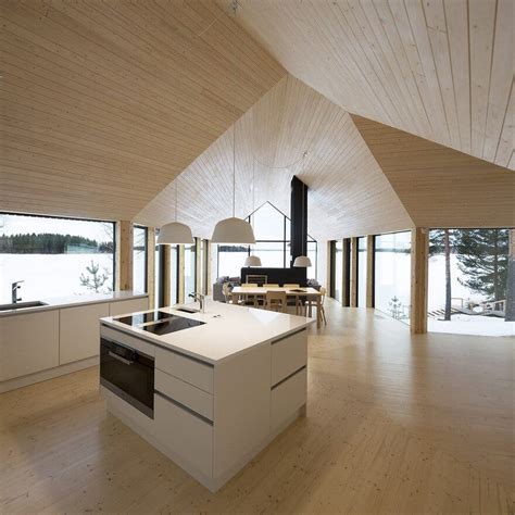 This Modern Finnish House Consists of Three Barns Put Together in a Y Shape