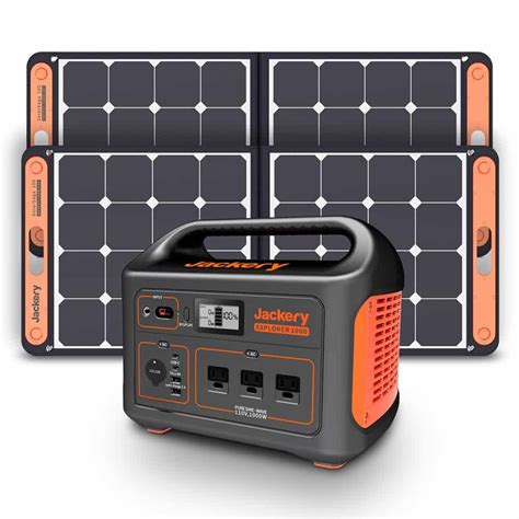 Jackery Solar Generator 1000 (Jackery 1000 + 2 x SolarSaga 100W) in 2021 | Portable solar panels ...