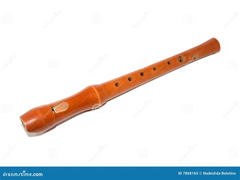 Soprano recorder stock image. Image of object, flute, wooden - 7868165