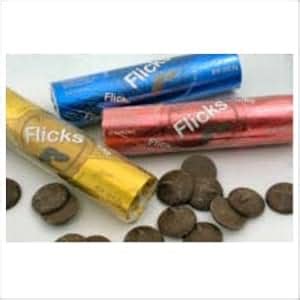 Flicks - Chocolate Flavored Wafers- Case of 12 Rolls: Amazon.com ...