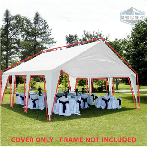 King Canopy 20 ft x 20 ft White/White Carport Canopy Cover - Walmart.com - Walmart.com