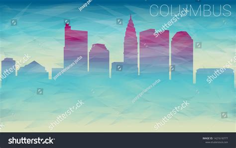 Columbus Ohio City Usa Skyline Vector Stock Vector (Royalty Free ...