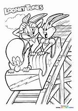 Bugs Bunny Christmas Coloring Pages sketch template