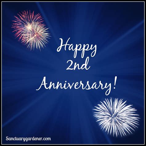 Happy Second Anniversary! | Second anniversary, Anniversary wishes for ...