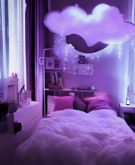 Purple aesthetic bedroom ideas | Purple bedroom decor, Purple room ...