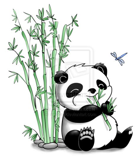 Panda Eating Bamboo | Panda drawing, Panda art, Cute panda drawing