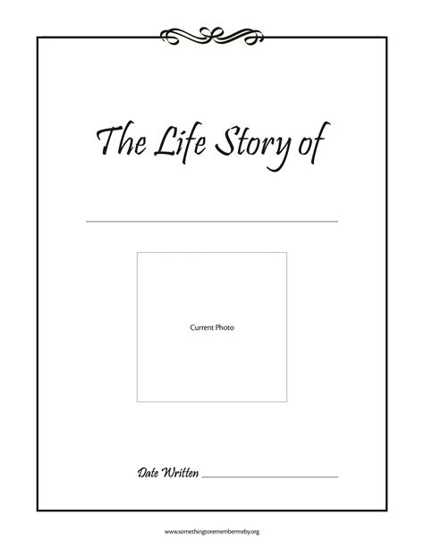 Life Story Book Template, Web gather and review their past life events and support them in ...