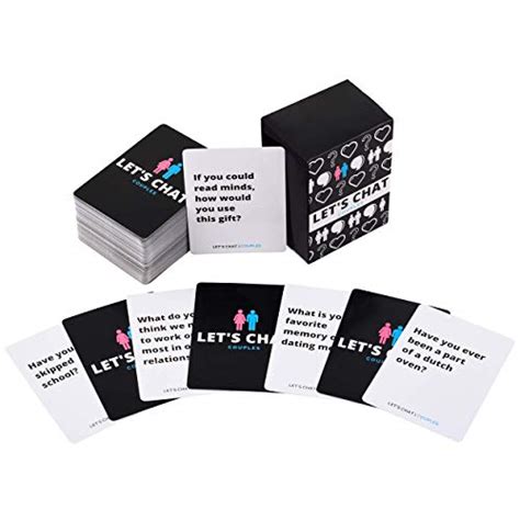 Lets Chat - 150 Pack Fun and Romantic Card Game - Couples Conversation ...