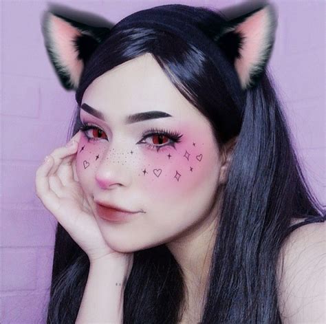 Catgirl | Kawaii makeup, Grunge makeup, Pastel goth makeup