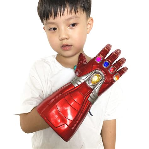 Buy Infinity Gauntlet Glove Iron Infinity Glove led Stone Light Up ...