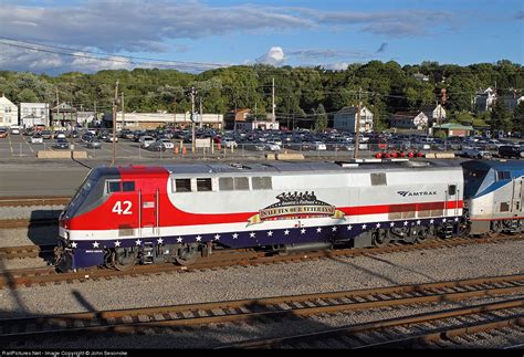 RailPictures.Net Photo: AMTK 42 Amtrak GE P42DC at Rensselaer, New York ...