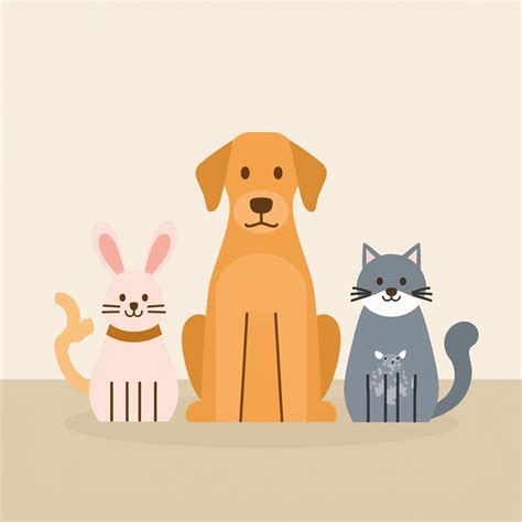 Dog, Cat And Rabbit Art Free Stock Photo - Public Domain Pictures