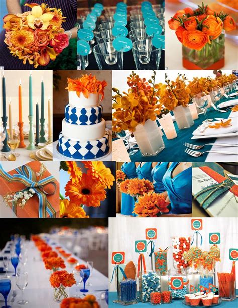 Pink Blossom Events: Wedding Inspiration: Orange & Blue!