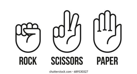 864 Rock Paper Scissors Stock Vectors, Images & Vector Art | Shutterstock