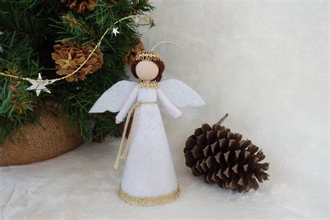 Angel Tree Topper White Christmas Angel Felt Angel Doll - Etsy Australia