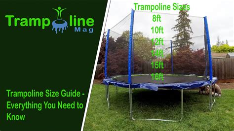 Trampoline Size Guide: Choose The Right Size - TrampolineMag