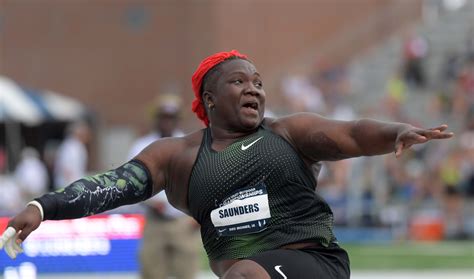 Olympics: The best photos of U.S. shot put star Raven ‘Hulk’ Saunders