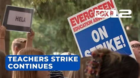 Evergreen families feeling impact of ongoing teachers strike - YouTube