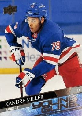 NHL Future Watch: K’Andre Miller Hockey Cards, New York Rangers