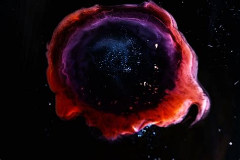 Red Eye of God Space Clouds Nebula Texture Background of cosmic galaxy ...