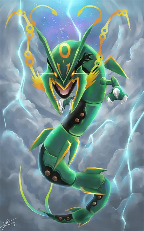 Ruler of the sky, Mega Rayquaza by R-nowong on DeviantArt | Pokemon ...