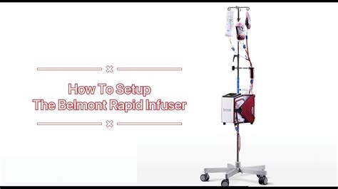 How To Setup The Belmont Rapid Infuser - YouTube