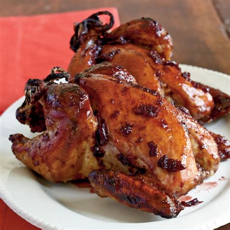 Roasted Cornish Hens with Cherry-Port Glaze Recipe | Recipe | Cornish hen recipe, Roasted ...