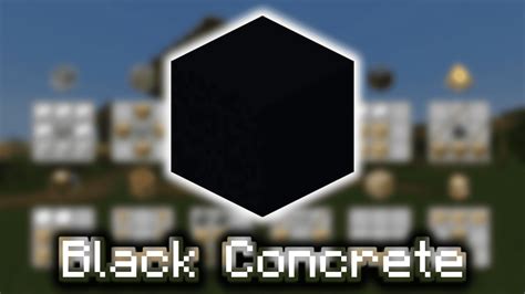 Black Concrete - Wiki Guide - 9Minecraft.Net