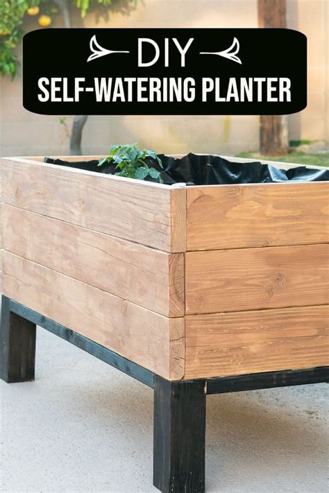 DIY Self Watering Planter - How To Build W/PLANS - Anika's DIY Life