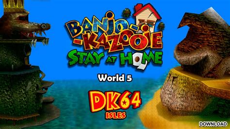 DONKEY KONG 64 in BANJO KAZOOIE - DK Isle 100% - YouTube